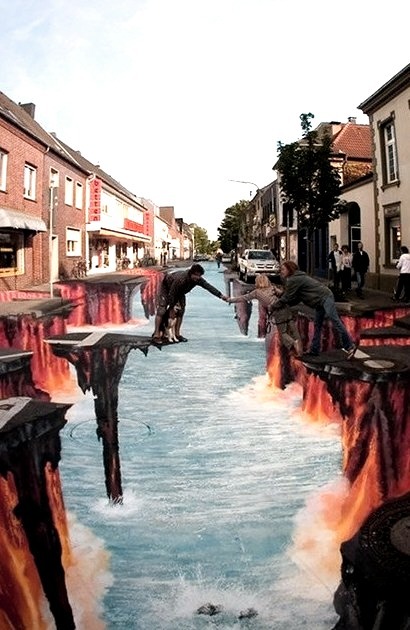 Sidewalk Chalk Art, Germany