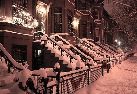 Snowy Night, Brooklyn, New York 