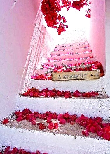 Stairs, Santorini, Greece