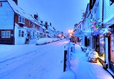 Snowy Night, Mayfield, England