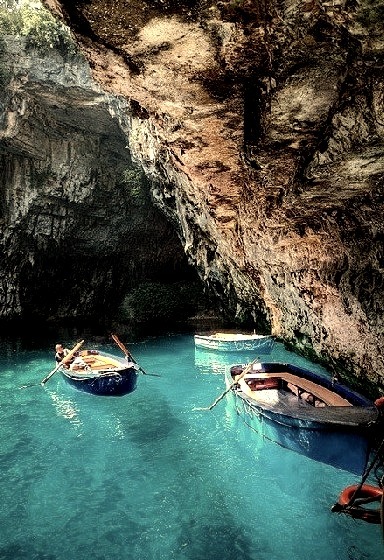 Turquoise Cave, Melissani Lake, Greece