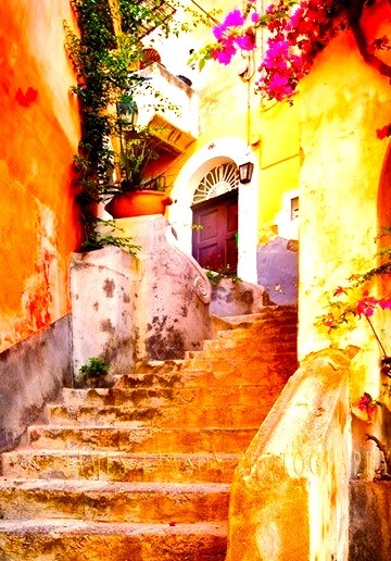 Ancient Stairs, Positano, Italy